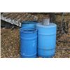 Image 1 : 3x Plastic Barrels; Antique Metal Gas Can