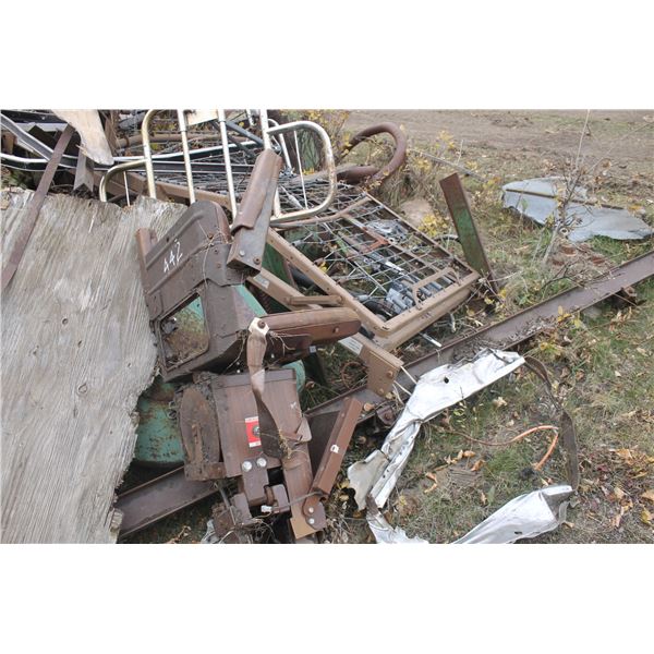 Transmission; Small Block Dodge Engine; JD 2cyl Heads; I beam; Misc Metal