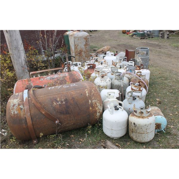 LG Quantity Propane Tanks; 3x Compressed Gas Tanks