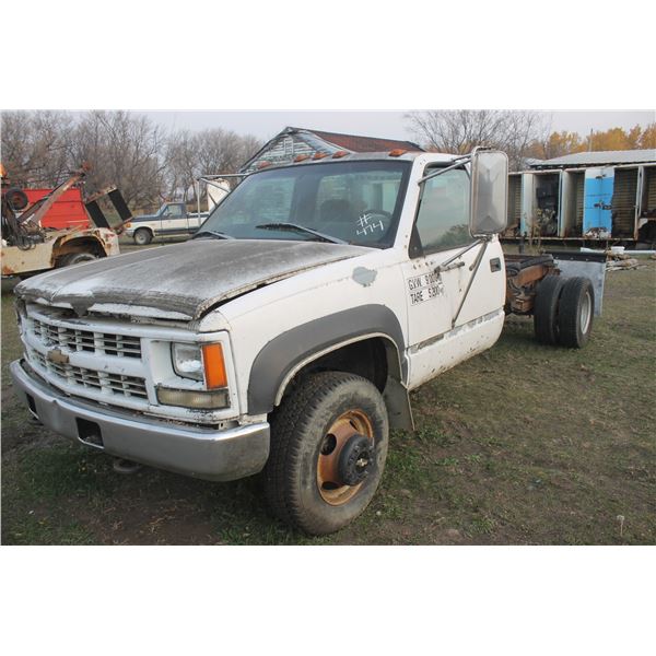 Chev Cab & Chassis; 4x4; 6.5 Turbo Diesel; Dual Wheels  AS IS