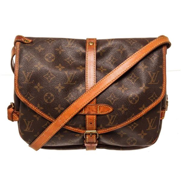 Louis Vuitton Brown Monogram Canvas Saumur 30cm Crossbody Bag
