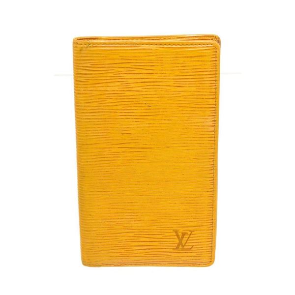 Louis Vuitton Yellow Epi Leather Long Card Wallet