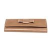 Image 4 : Miu Miu Brown Leather Vitello Shine Snap Wallet