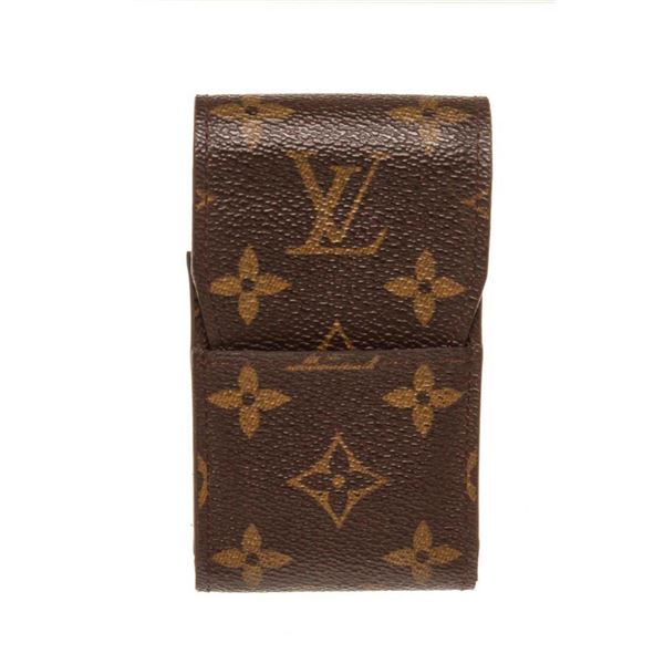 Louis Vuitton Brown Monogram Canvas Cigarette Case Clutch