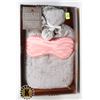 Image 1 : FAUX FUR HOT WATER BOTTLE AND SATIN EYE MASK