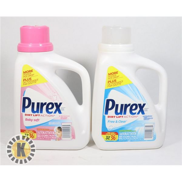 BAG OF TWO 1.47L PUREX DETERGENT