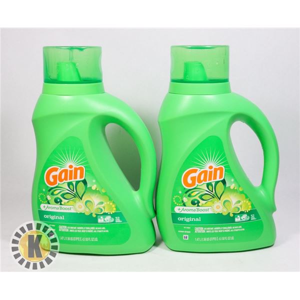 BAG OF TWO 1.47L GAIN DETERGENT