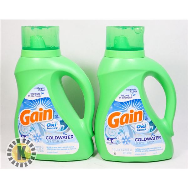 BAG OF TWO 1.47L GAIN DETERGENT