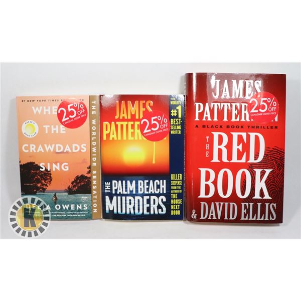 BAG OF JAMES PATTERSON AND DELIA OWENS BOOKS