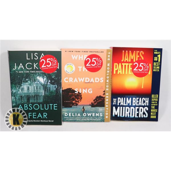 BAG OF JAMES PATTERSON, DELIA OWENS LISA JACK BOOK