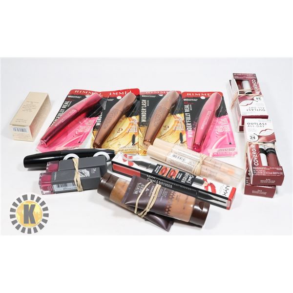 BAG OF ASSORTED MAKE UP PRODUCTS