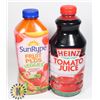 Image 1 : BAG OF ONE HEINZ TOMATO JUICE  & ONE SUNRYPE