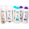 Image 1 : BAG OF ASSORTED NEW DOVE HAIR PRODUCTS