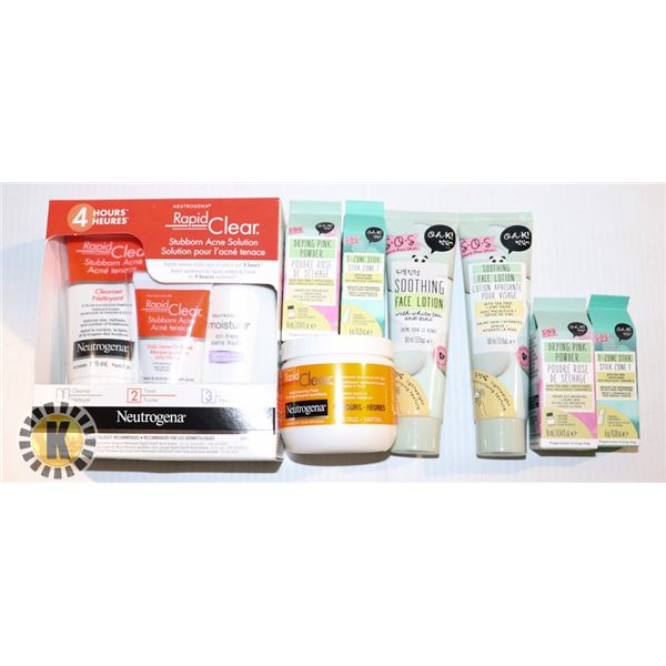 ASSORTED BAG OF NEW SKIN CARE PRODUCTS