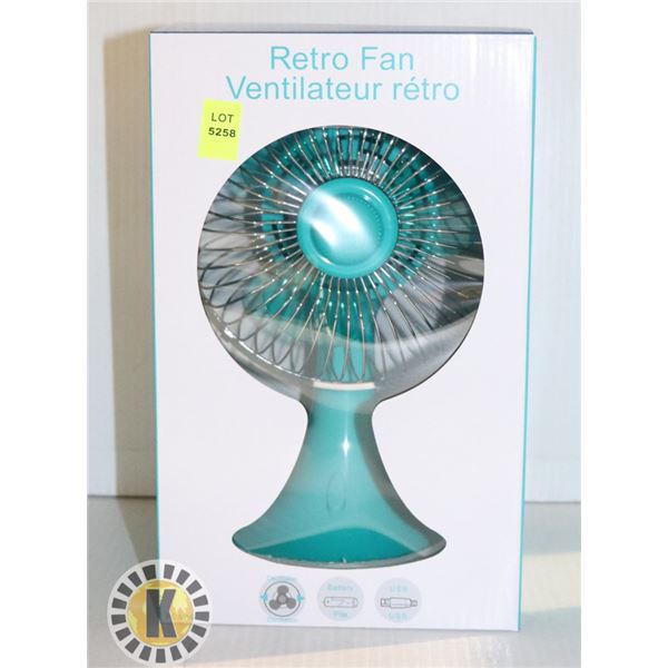 OSCILLATING RETRO FAN