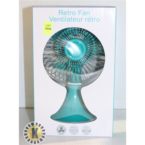 OSCILLATING RETRO FAN