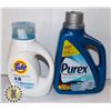 Image 1 : ONE 1.09L TIDE DETERGENT & ONE 2.03L PUREX SOAP