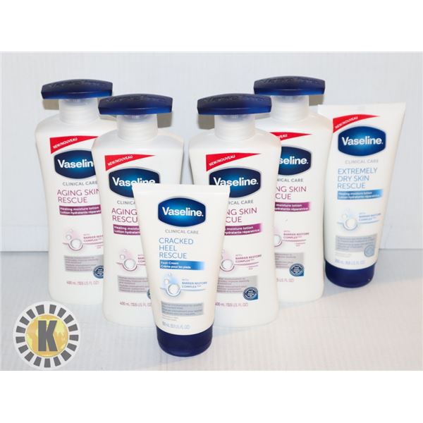 ASSORTED BAG OF VASELINE BODY CREAM