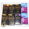 Image 1 : BAG OF ASSORTED CONDOMS INCLUDES SKN & DUREX