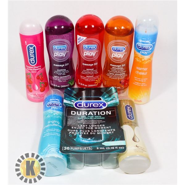 BAG OF ASSORTED DUREX LUBRICANT