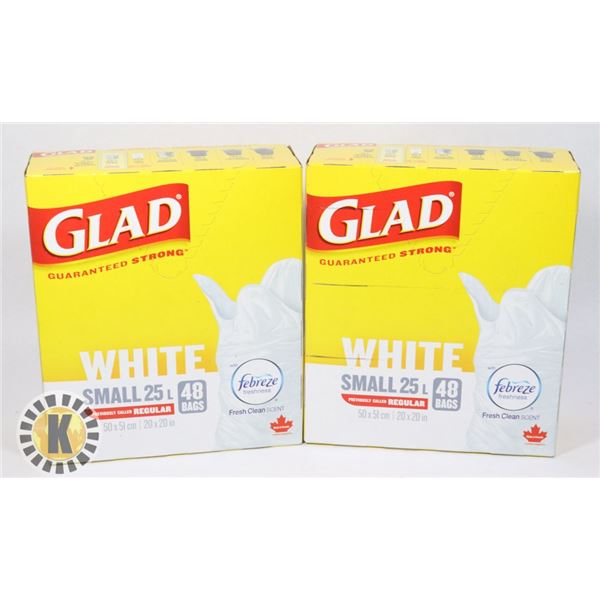 BAG OF GLAD GARBAGE BAGS