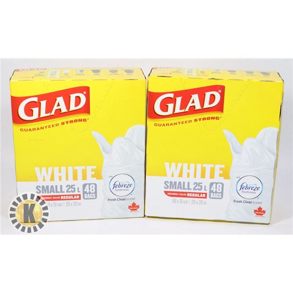 BAG OF GLAD GARBAGE BAGS