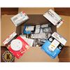 Image 1 : BOX OF NIGHT LIGHTS, SMOKE DETECTORS & BULBS