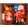 Image 1 : BOX OF ASSORTED CRACKERS AND CHIPS