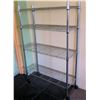 Image 1 : Qty 2 Rolling Adjustable Metal 4 Tier Mesh Shelving Units