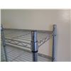 Image 2 : Qty 2 Rolling Adjustable Metal 4 Tier Mesh Shelving Units
