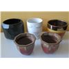 Image 1 : Qty 5 Ceramic Plant Pots