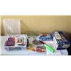 Image 1 : Misc Office Supplies: Glue Sticks, Scissors, Stickers, Balloons & Inflater, Forks, etc