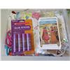 Image 2 : Misc Office Supplies: Glue Sticks, Scissors, Stickers, Balloons & Inflater, Forks, etc