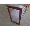 Image 2 : Wood & Metal 3 Tier Shoe Rack & Wood Stool w/ Handles