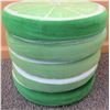 Image 1 : Qty 5 Plush Lime Slice Pillow Cushions w/ Removable Covers