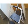 Image 2 : Skinny Mini Step Stool & 2 Simpo Sign A-Frame 'Happiness U' Signs