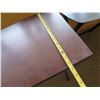 Image 8 : Qty 3 Wooden Folding Tables: 1 Oval & 2 Rectangle 19"x15"x28"H