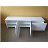 Image 2 : Ikea White 3 Section Cabinet w/ 4 Inside Shelves 