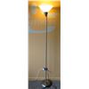 Image 1 : Metal & Glass Standing Pole Floor Lamp