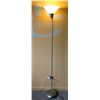 Image 1 : Metal & Glass Standing Pole Floor Lamp