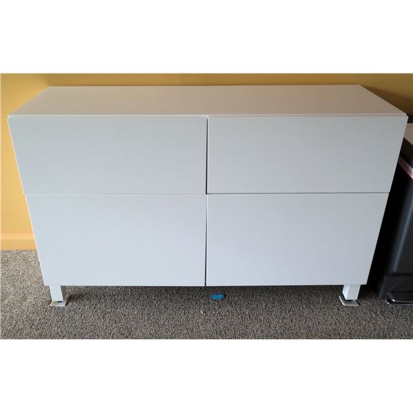 Ikea White 4 Drawer Cabinet 48" x 16" x 29"H