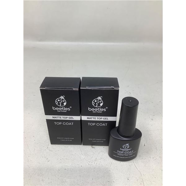 Beetles Gel Polish Matte Top Coat -  2 X 7.5ml