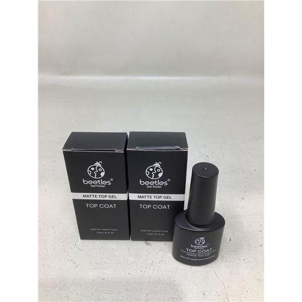 Beetles Gel Polish Matte Top Coat - 2 X 7.5ml