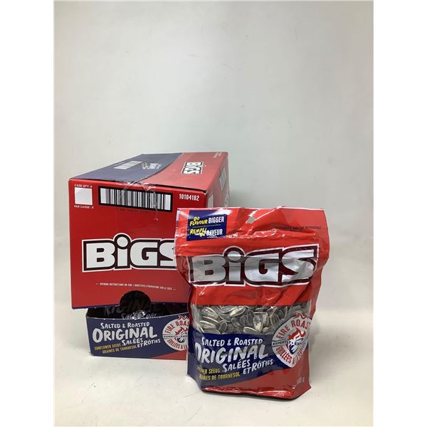 BIGS Original Salted Sunflower Seeds 8X140g