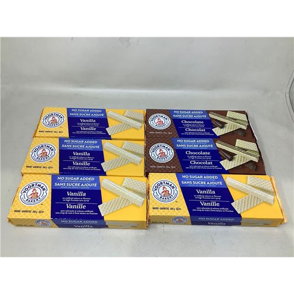 Voortman  Wafer Cookies (2 Chocolate/ 4 Vanilla) 6x250g