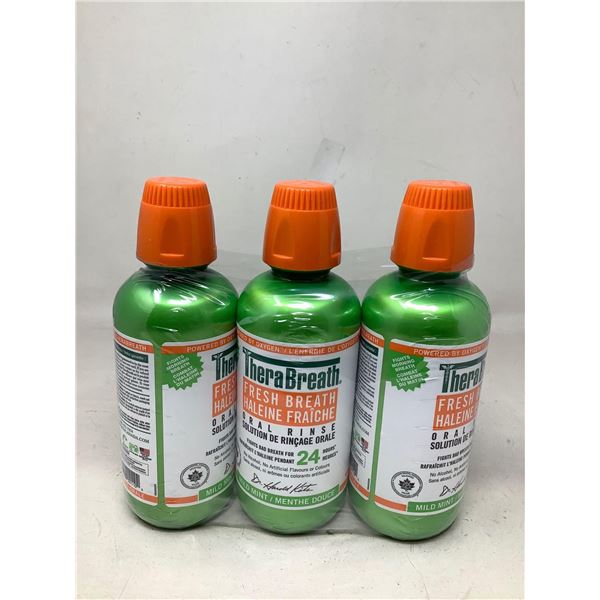 TheraBreath Oral Rinse - Mild Mint 3X473ml