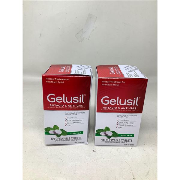 Gelusil Antacid & Anti-Gas Chewable 2X100 Tabs