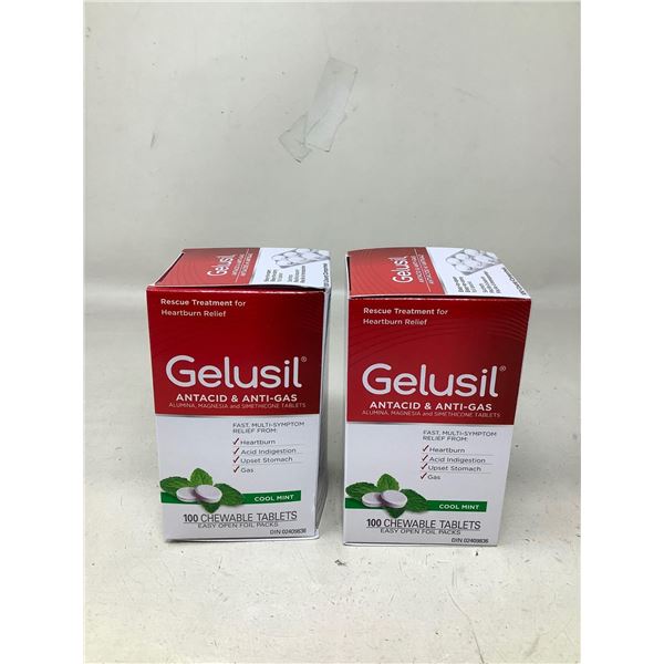 Gelusil Antacid & Anti-Gas Chewable 2X100 Tabs