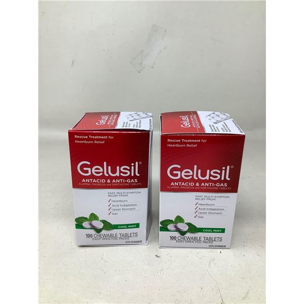 Gelusil Antacid & Anti-Gas Chewable 2X100 Tabs