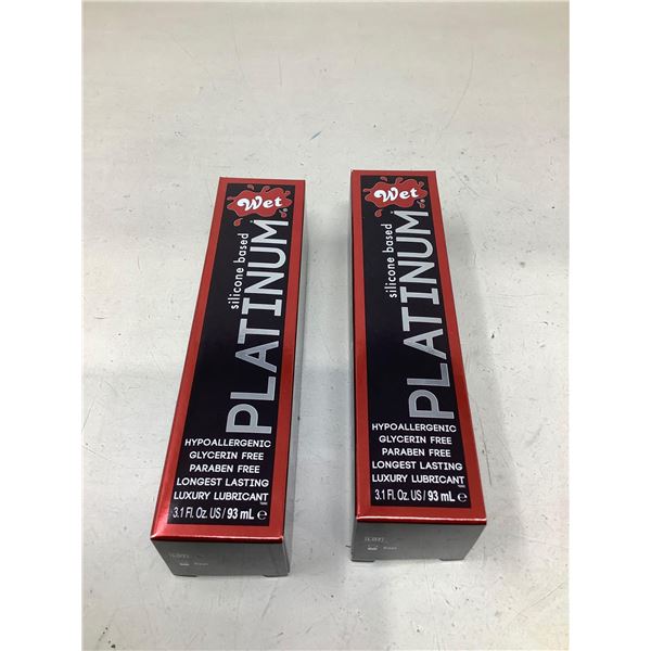 Wet Platinum Silicone Based Personal Lubricant 2X93ml